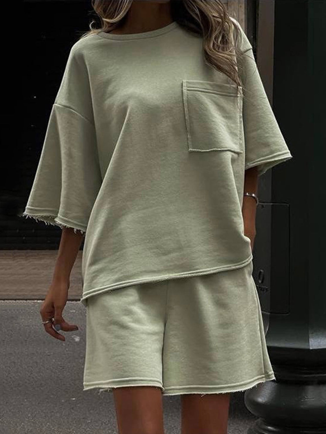 Set - Pocketed Top and Shorts