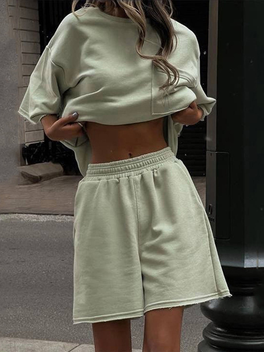 Set - Pocketed Top and Shorts